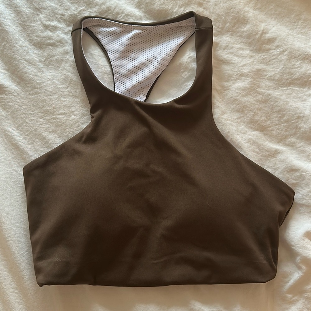 Brown sports bra